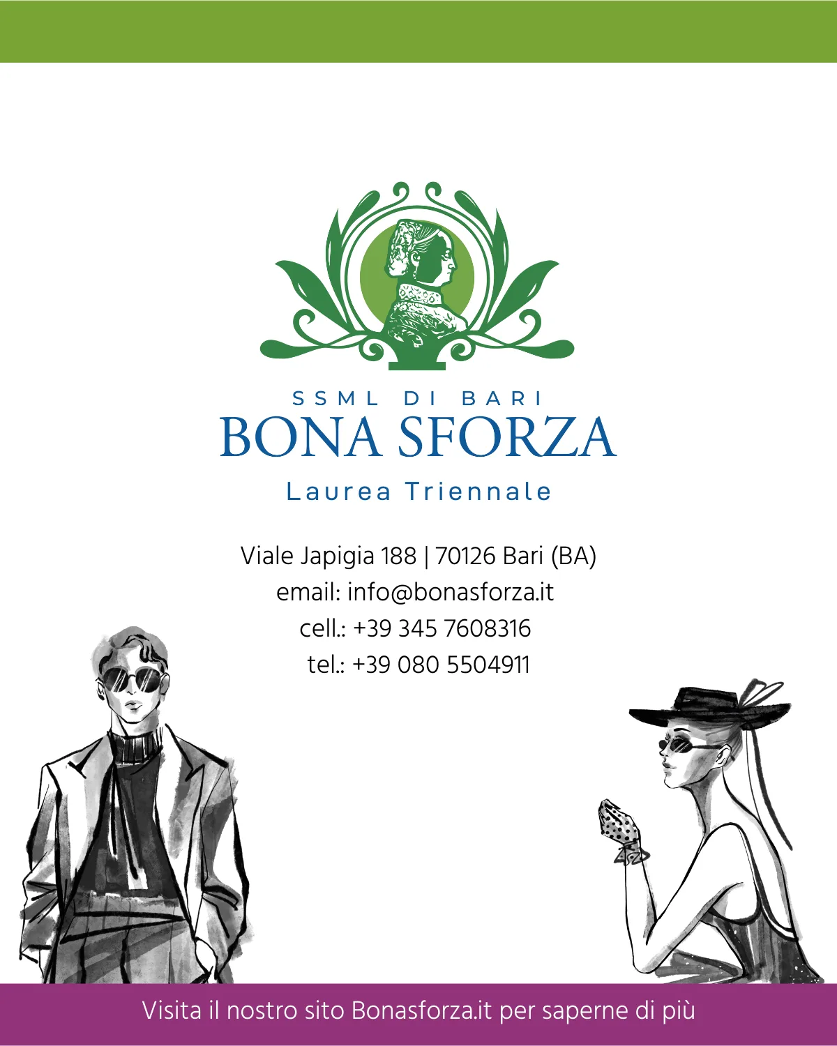 Bona Sforza: contatti della SSML di Bari