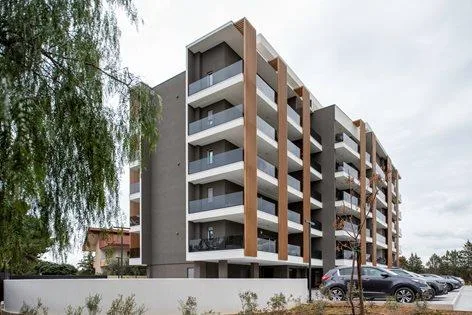 Parco Zen: vista dell'edificio