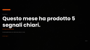 Visual con cinque segnali chiari del mese