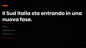 Visual sul cambiamento del Sud Italia